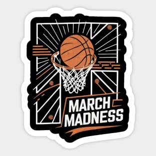 march madness basketball competition Sticker